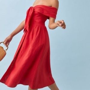 Reformation Barrington Linen Dress